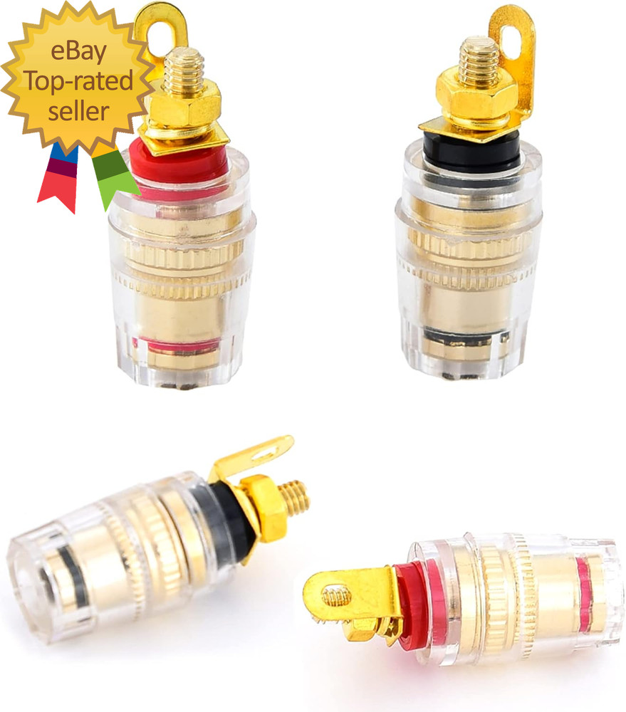 Speaker Binding Post Copper Plug Sockets 4Mm Binding Post Amplifier Speaker