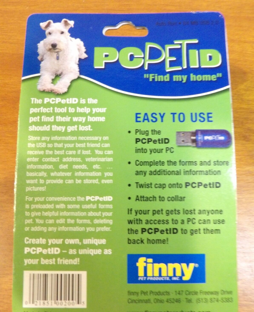 Pet ID Find my Home Create a Unique ID tag PC ready