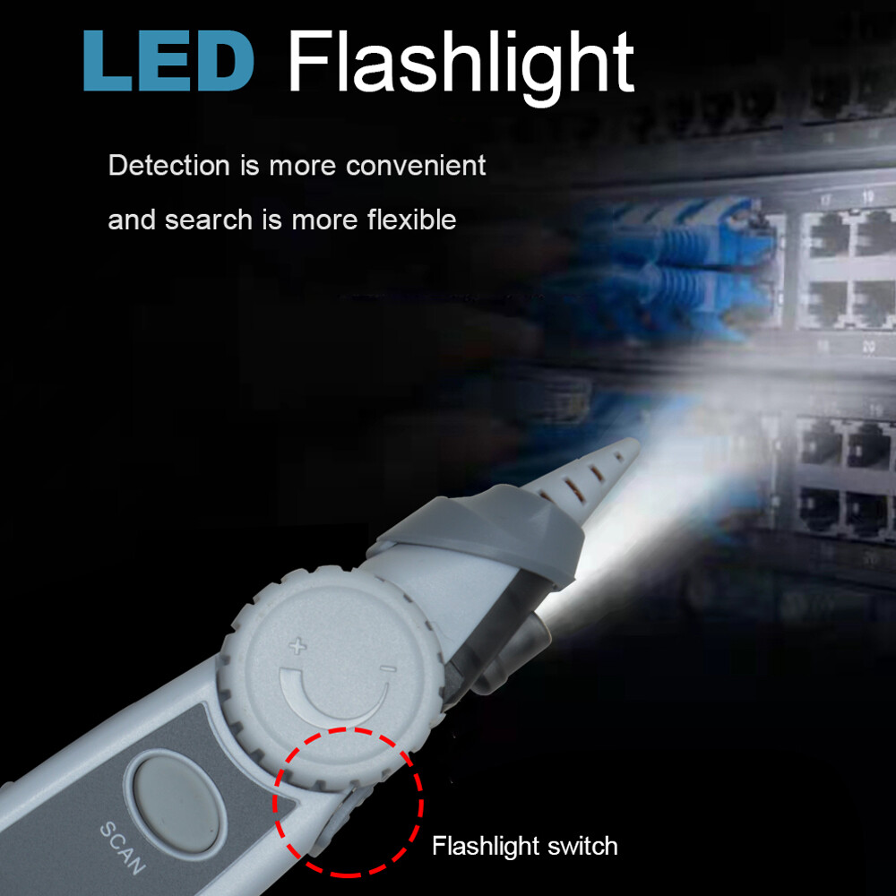 Handheld Portable Network Cable Tester LCD Large Screen Display Digital O2N9