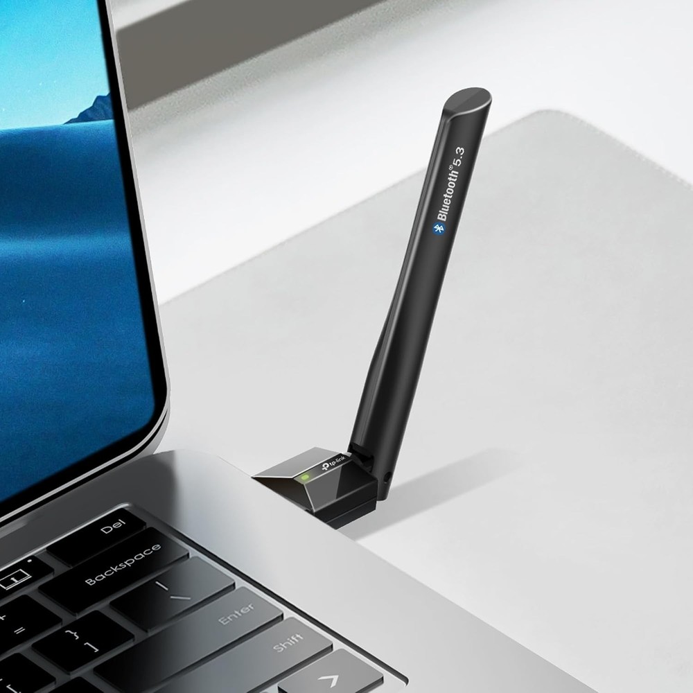Bluetooth 5.3 USB Adapter - Long Range Receiver with Adjustable Antenna for PC