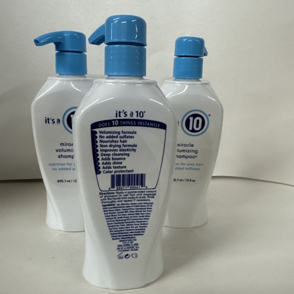6 Pack It's a 10 Miracle Volumizing Shampoo -10oz