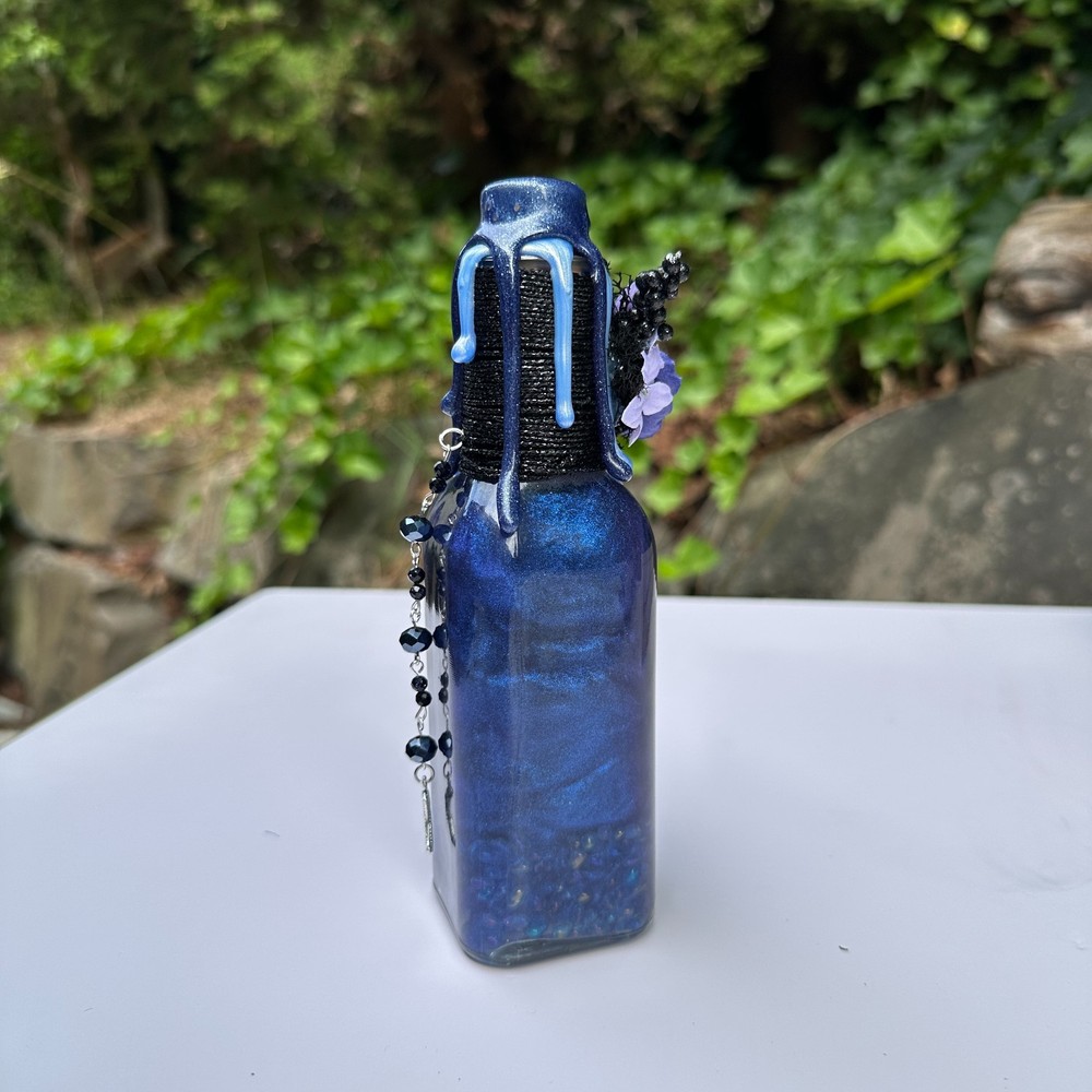 Night Bloom Elixir Decorative Color Changing Potion Bottle Fantasy Decor