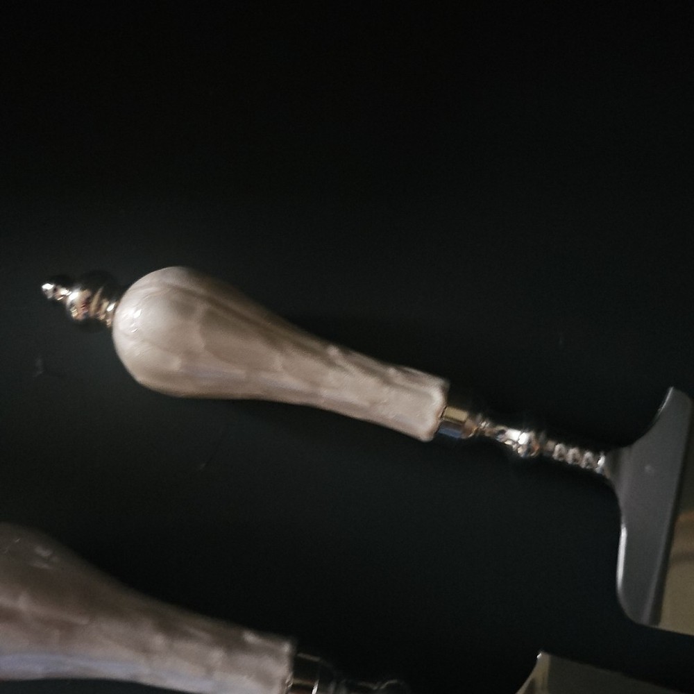 2 Pc. Julia Knight Snow Peony Cake Serving Set EUC - D4