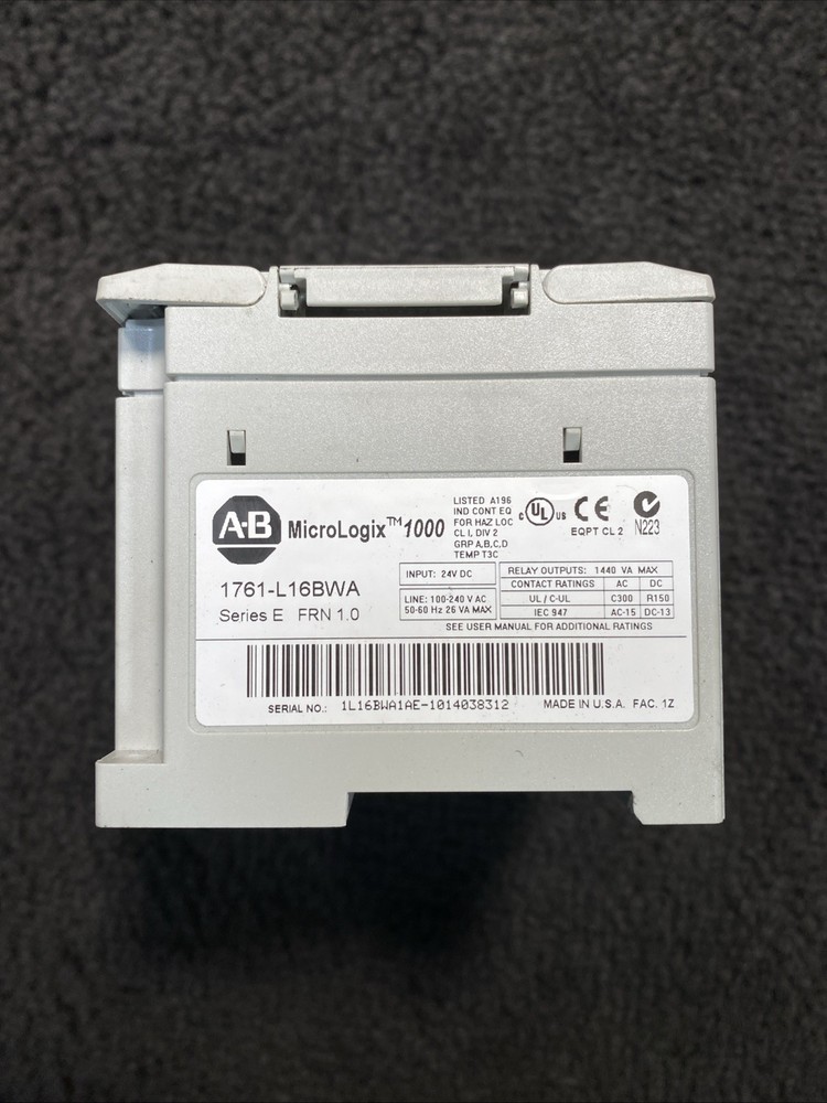 Allen-Bradley 1761-L16BWA Series E MicroLogix 1000 Digital Input Controller