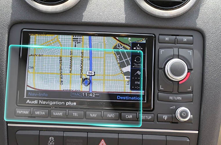 Crystal Clear Screen Protector for 2012 Audi A3 Vehicle Navigation