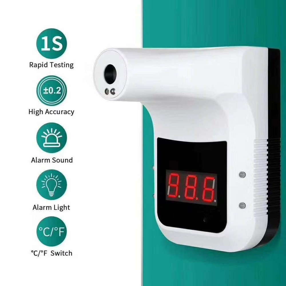 Automatic Wall-Mounted Non-Contact Forehead Digital LCD Thermometer Infrared