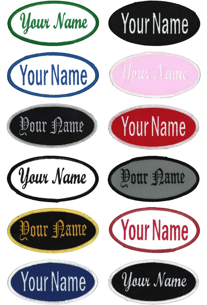 Name patch Uniform/Work shirt personalized tape Embroidered Identification tape!