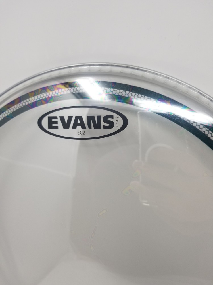 INCLUDES X2 - Evans EC2 Drumhead 14" Clear AND Evans EC Resonant Drumhead 14"