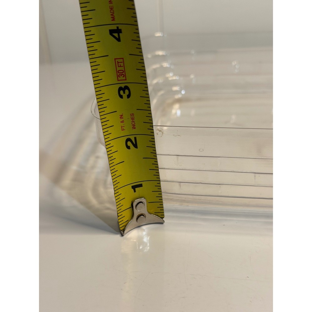 VTG Longaberger Back Porch Basket Protector Clear Single Rectangular Liner 42463