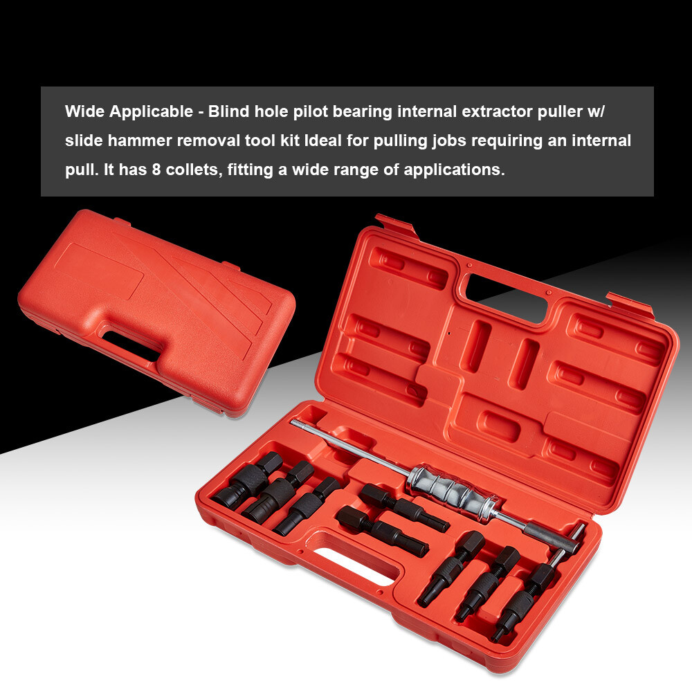 9pc Blind Hole Inner Bearing Puller Set Remover Slide Hammer Internal Kit 8-32mm