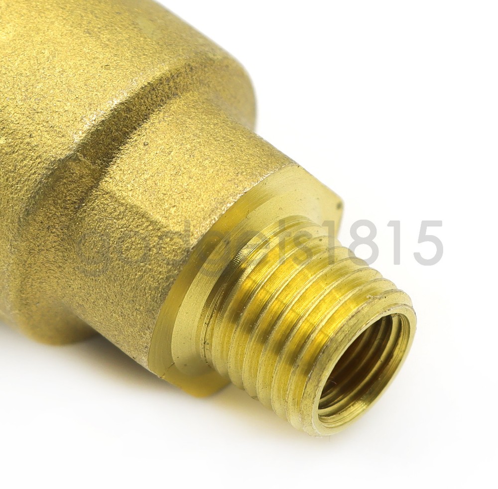Solid Brass QCC1 Nut Propane Gas Fitting Adapter 1/4" Male Pipe Thread Connector