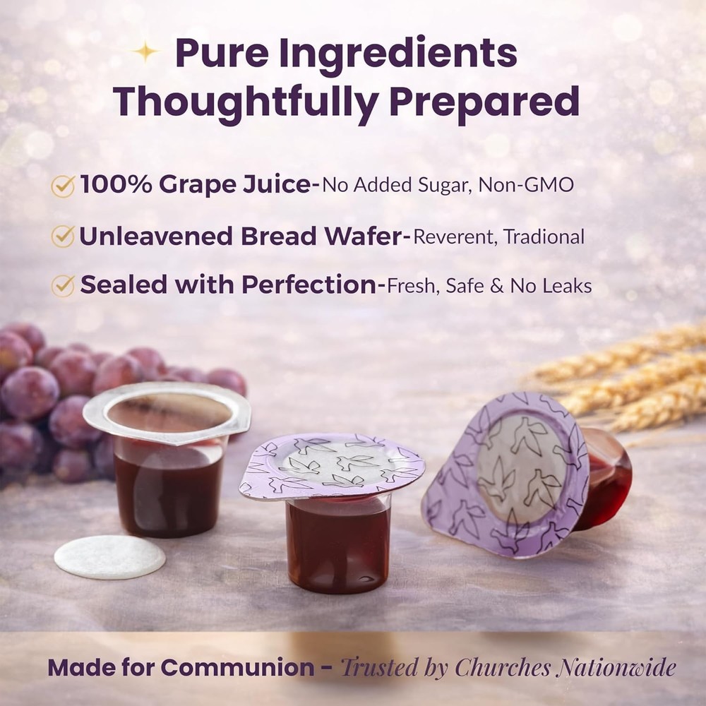 Prefilled Communion Cup 100 ct for Hospitals & Camps