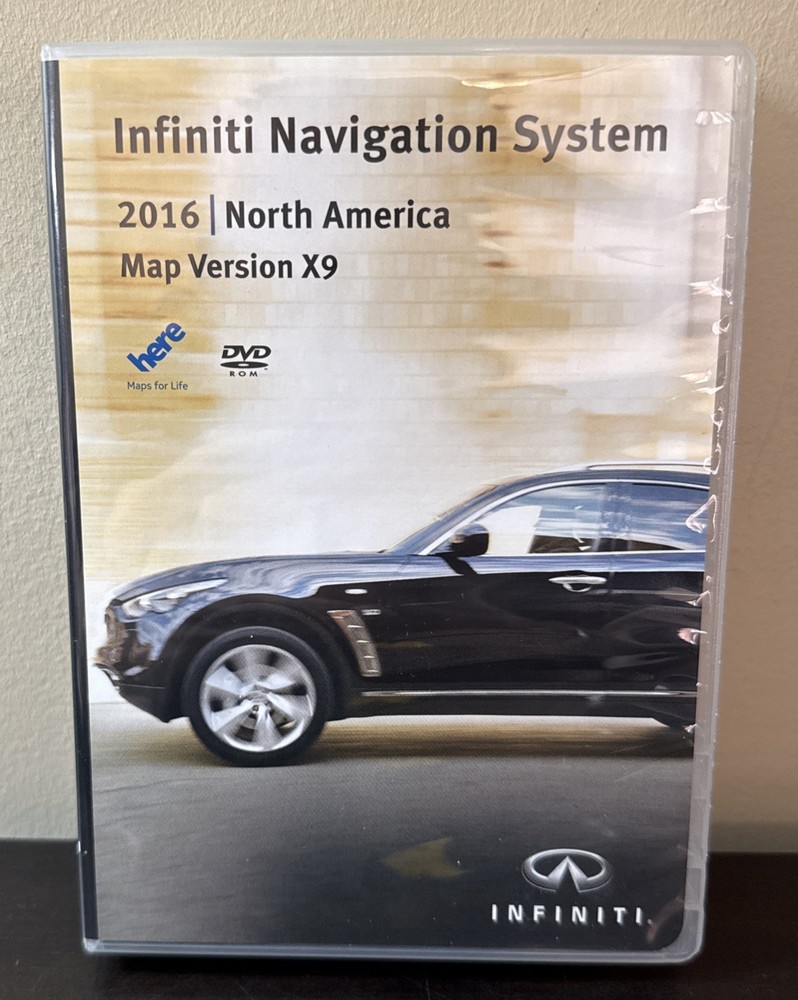 Infiniti Navigation System DVD 2016 North America Map Version X9 Complete OEM