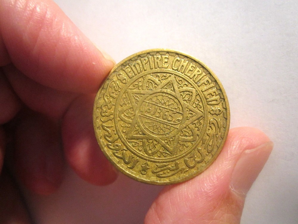 AH1365(1946) MOROCCO 5 FRANCS