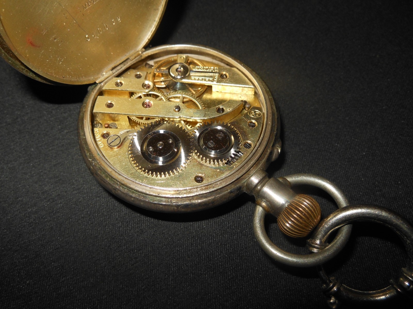 WW1 German Taschenuhr - CIVILIAN POCKET WATCH - .800 SILVER CASE - NICE!