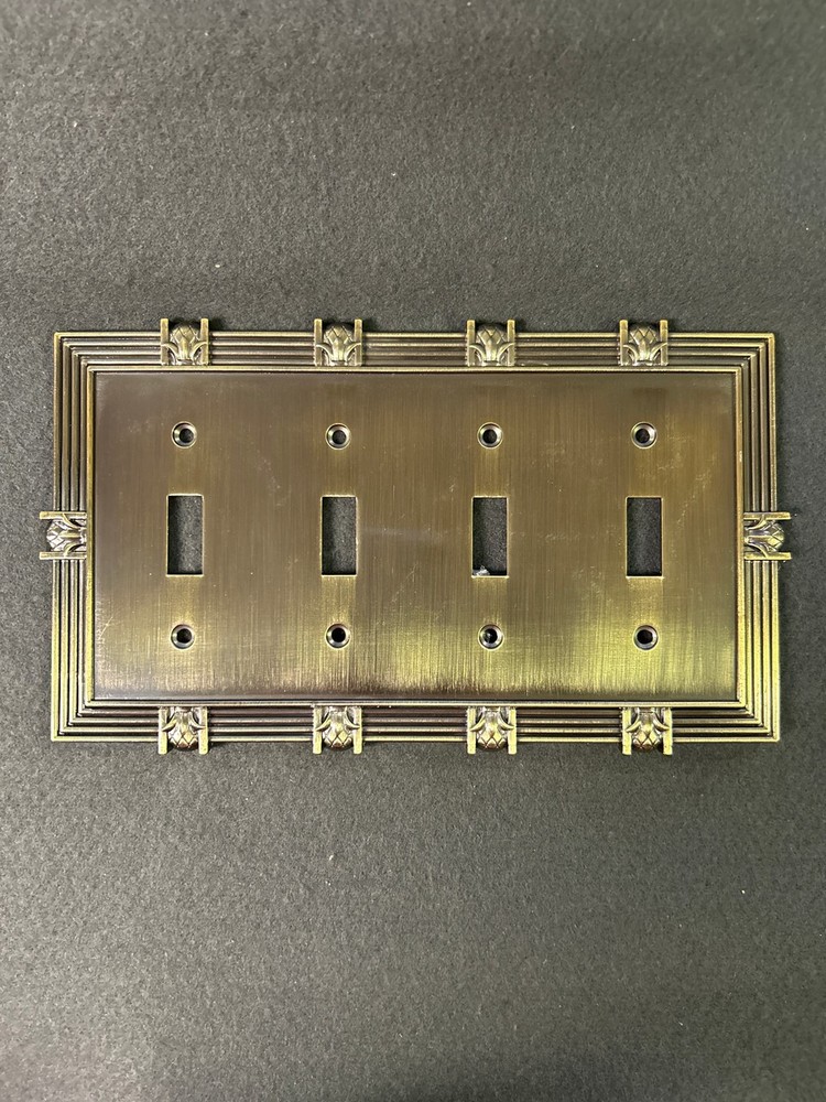 Pineapple Quad Switch Brushed Bronze Satin