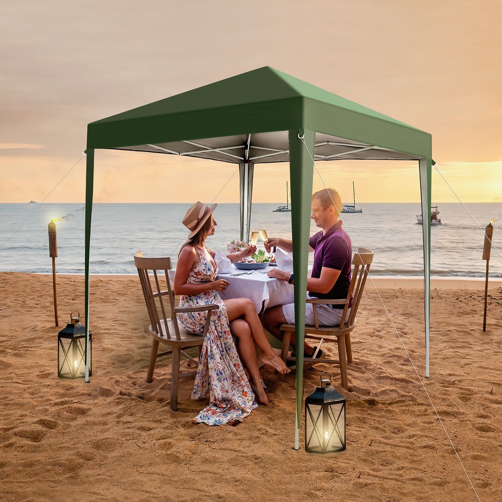 2 x 2m Practical Waterproof Right-Angle Folding Tent Green
