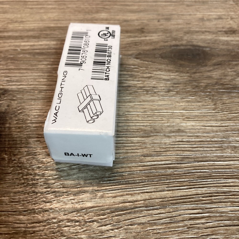 WAC lighting BA-I-WT Shock Proof I Connector For White Light