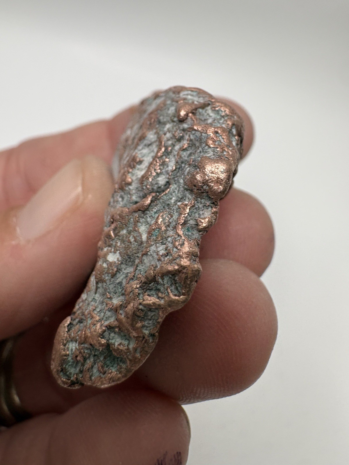Pure Copper Rock Nugget Native Mineral Display Jewelry Specimen Upper Michigan