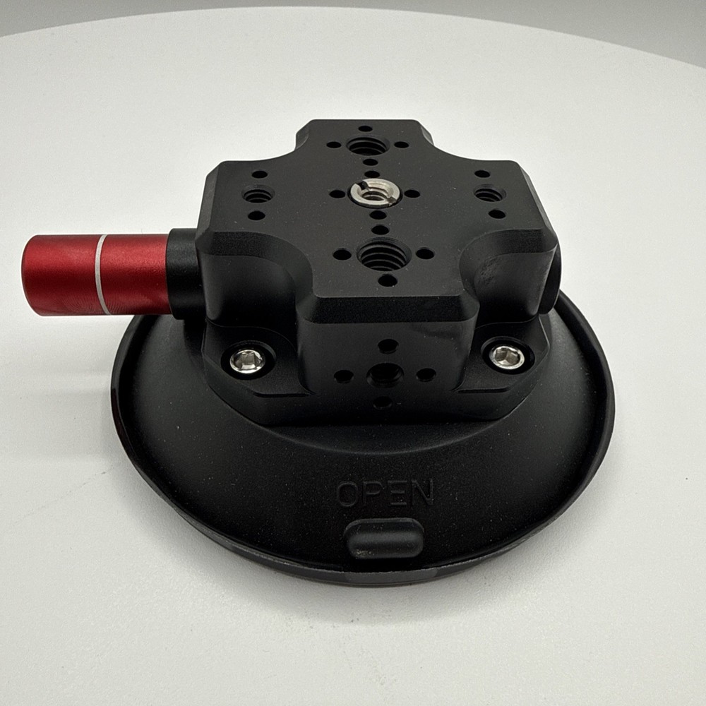 Camera Suction Cup Mount, 4.5" Pump-actived Vacuum Suction Mount Black