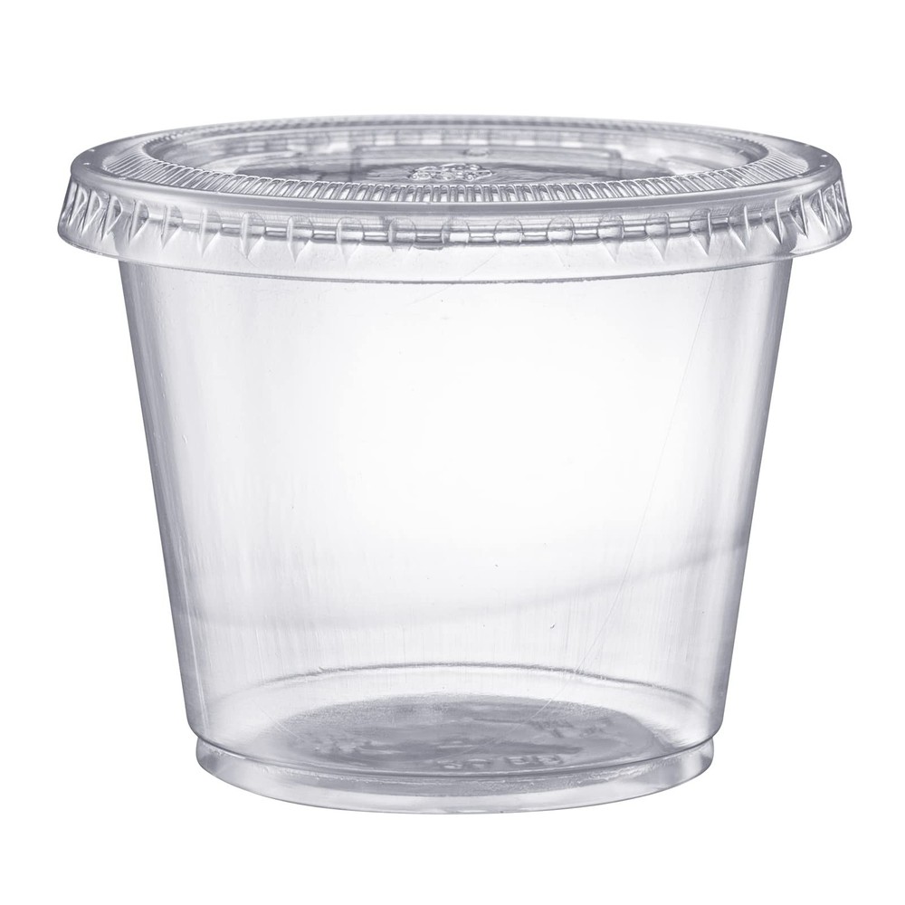 Pantry Value [5.5 oz. - 200 Count Clear Disposable Plastic Portion Cups with ...