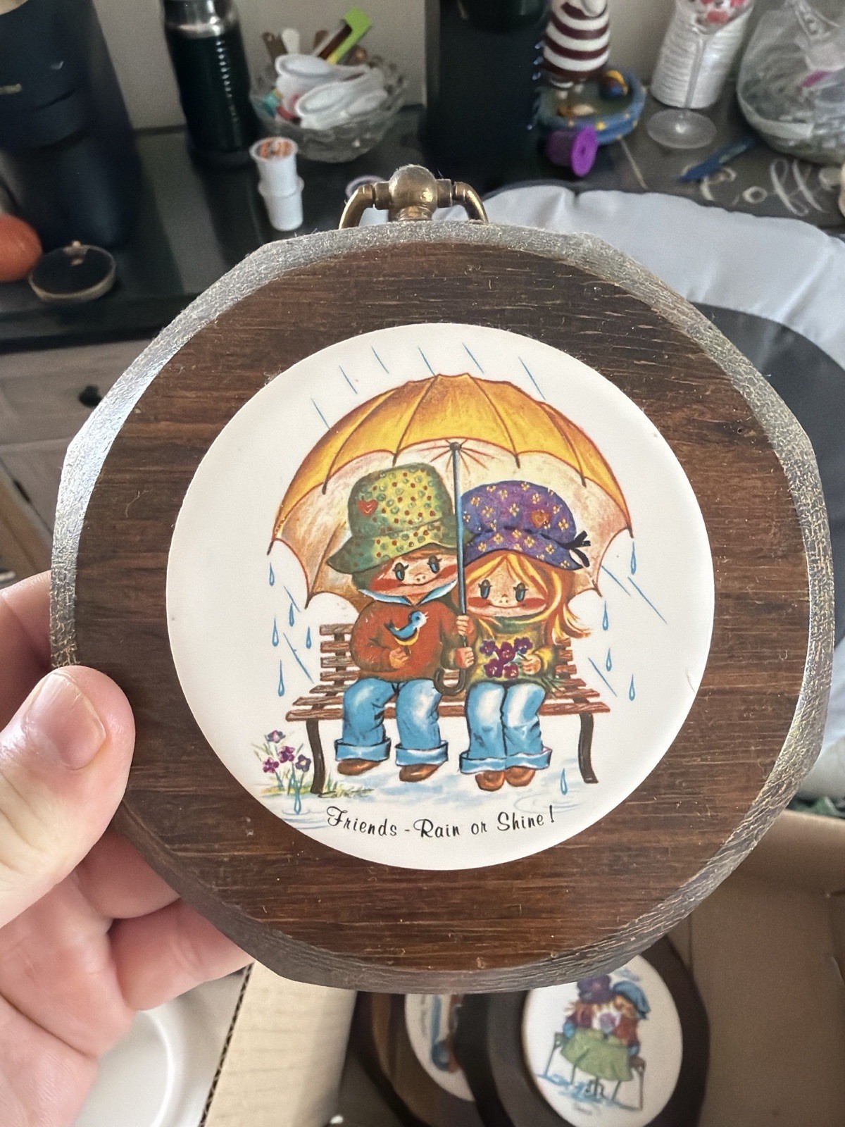 Jerry Schultz Co. Handcrafted Wood Friendship Plaques Set, Hanging Wall Decor