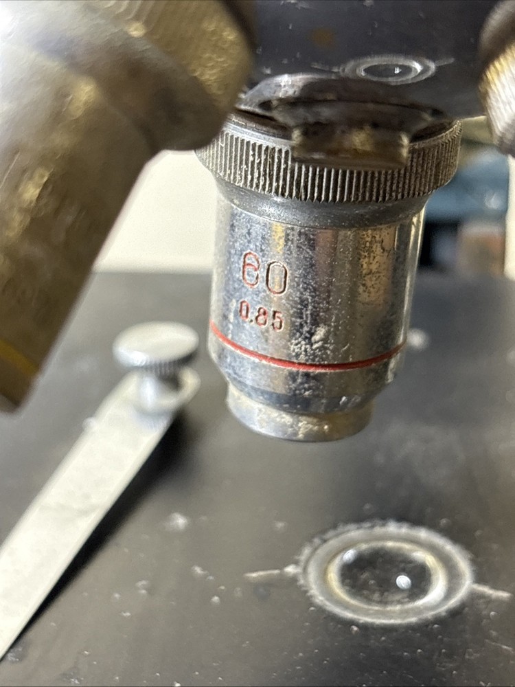 Vtg Cenco Microscope No. 11629 Electric Works