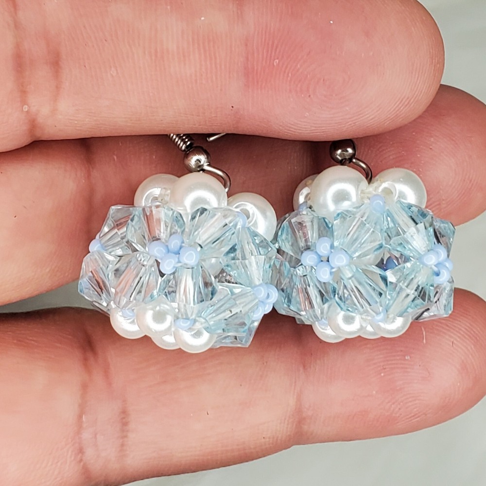 Multi Colored Beaded Earrings Drop