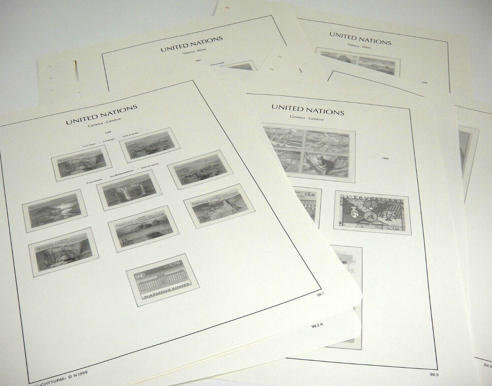 Lighthouse 1999 United Nations Geneva Vienna Hingeless SF Stamp Supplement NOS