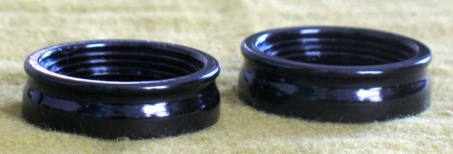 WWII Eye Guards (2) for B&L SARD 7 X 50 US Navy, Military, Binoculars NOS