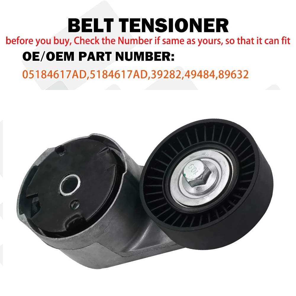 5184617AD For Chrysler For Dodge Drive Idler Pulley Tensioner Kit 3.6L V6