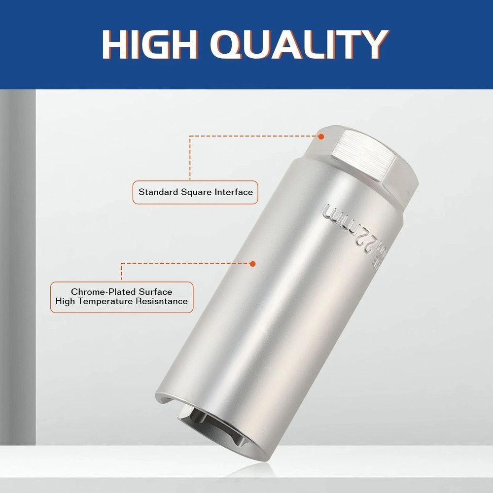 5pcs 22mm Sensor Oxygen Socket Thread Repair Chasers O2 Sensor Tool 1/2" 3/8"