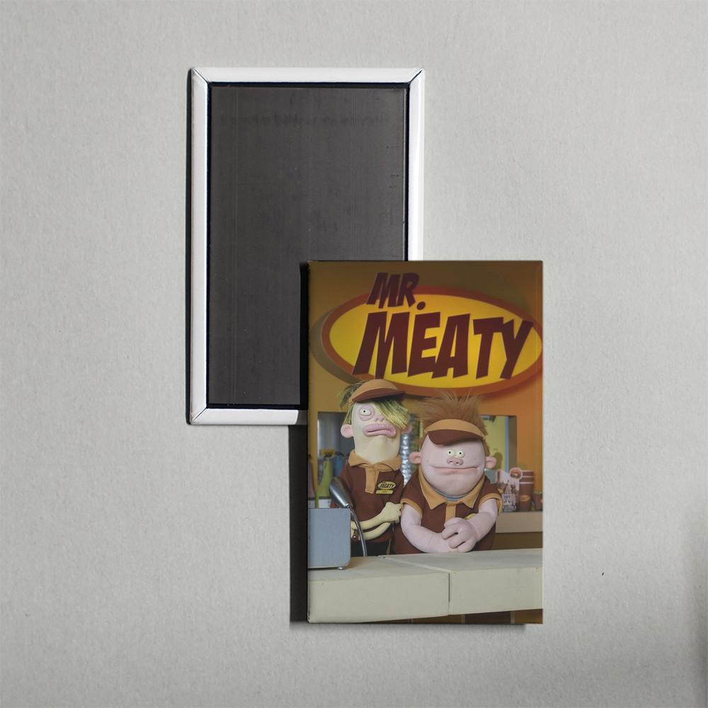 Mr. Meaty Mini TV Show Poster Fridge Locker Magnet