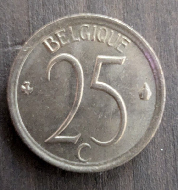 1964 Belgium - 25 Centimes - World Coin