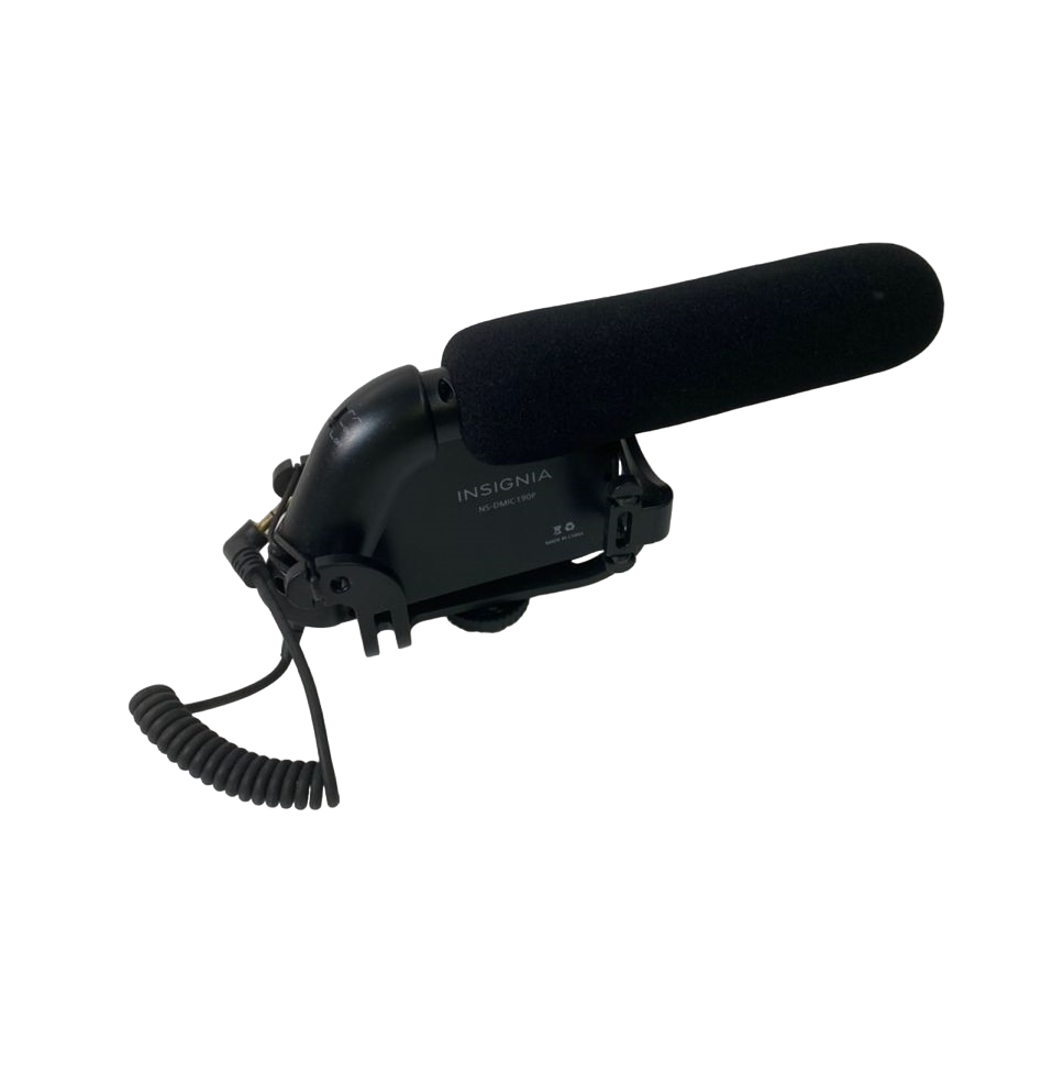 Camera-Mounted Shotgun Condenser Microphone - Black