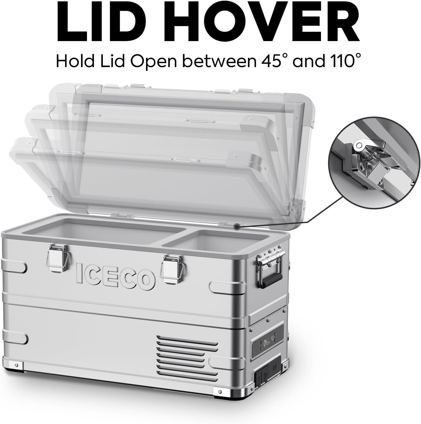 ICECO APL35 12 Volt Car Refrigerator Portable Fridge Freezer -4℉~68℉ for Outdoor