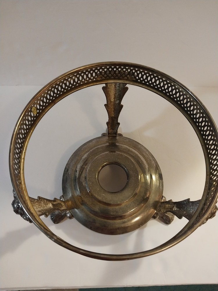 Vintage Silverplated Round Chafin Dish Stand
