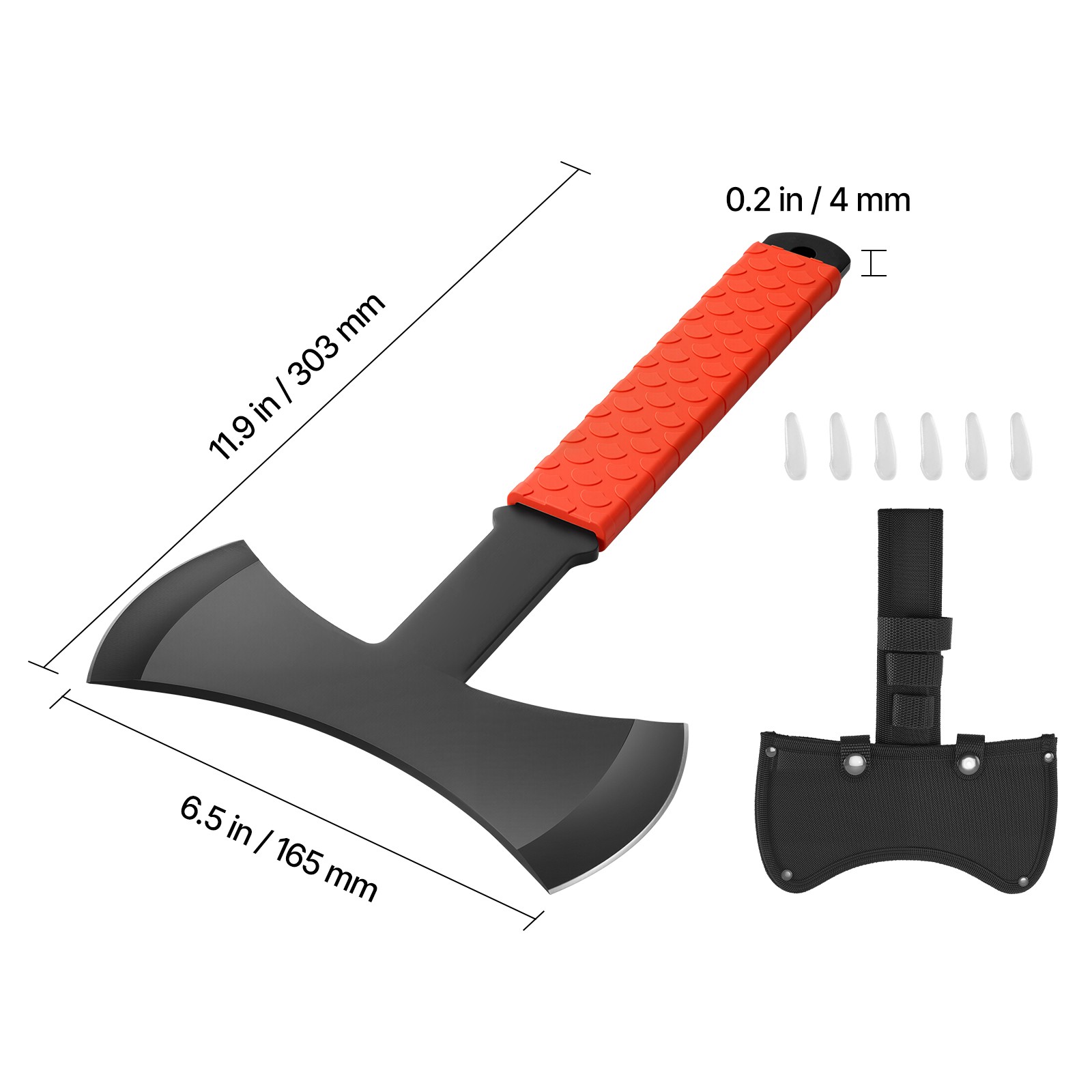 Throwing Axes and Tomahawks 3 Pack 11.9 inch Double Bit Axe Throwing Hatchet Set