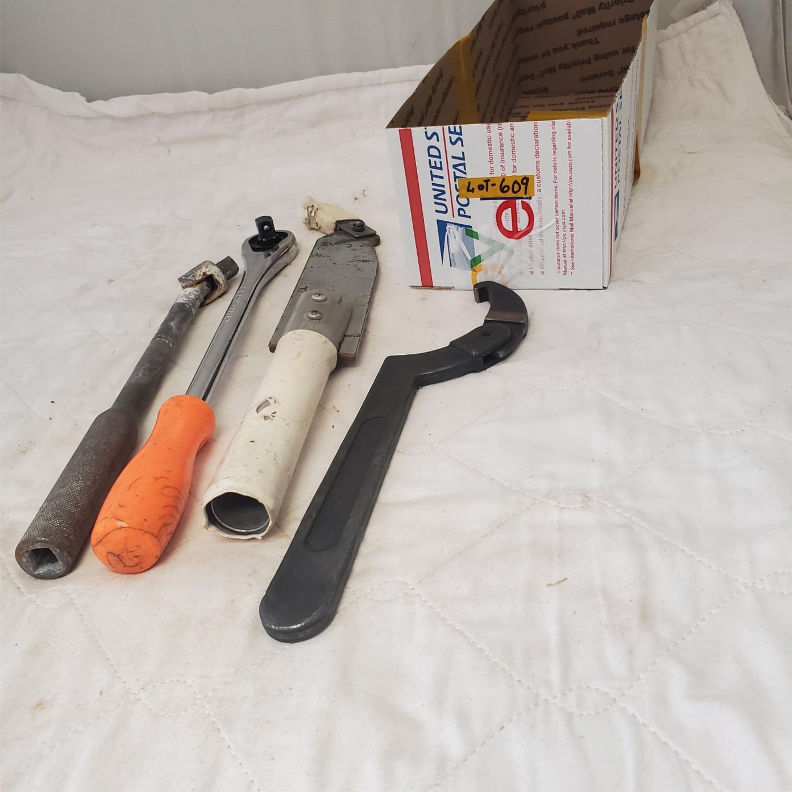 Lot Of Drive Ratchet & Adjustable Hook Spanner Wrench LOT 609