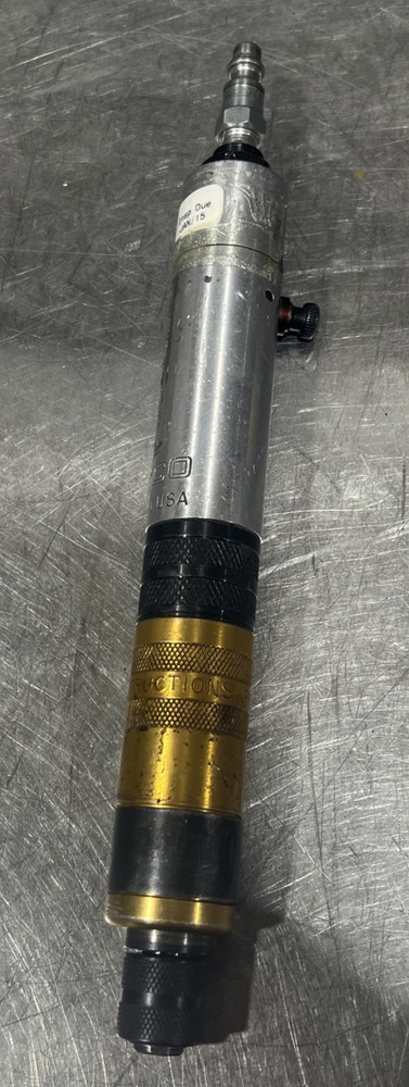 Cleco 5RSA-7BQ Push Button Reverse Air Inline Pneumatic Screwdriver Used 3