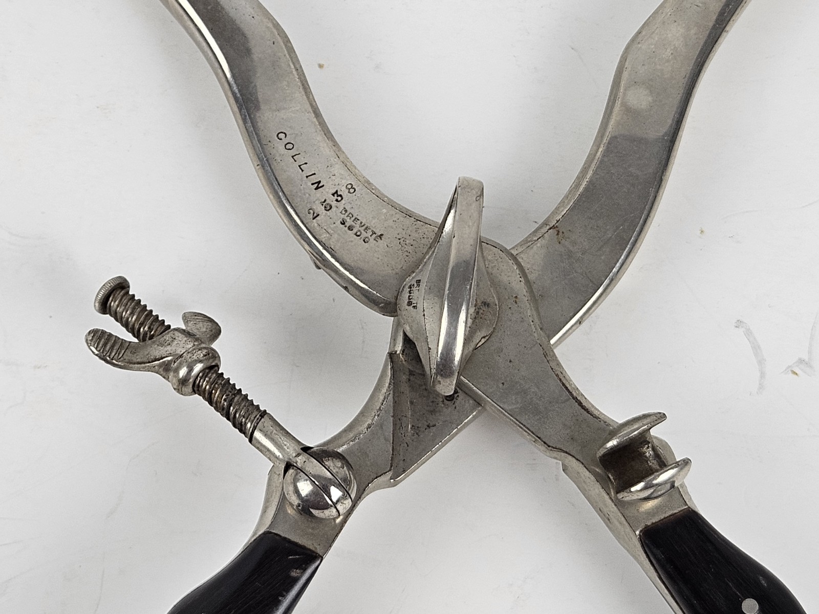 Antique 1800s US Civil War Surgeon Doctors Birthing Forceps Maison Collin France