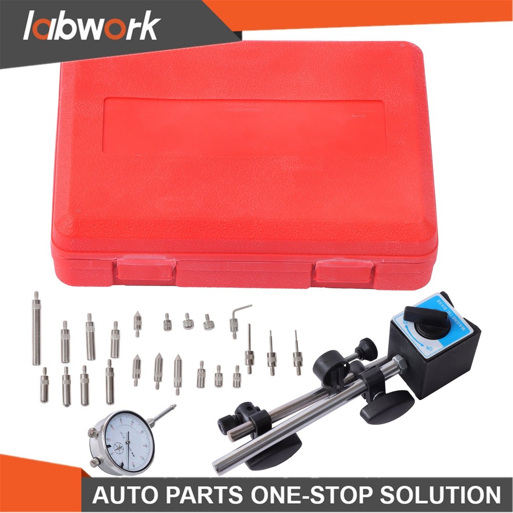 Labwork 1" Dial Indicator, Magnetic Base & 22 Point Precision Inspection Set