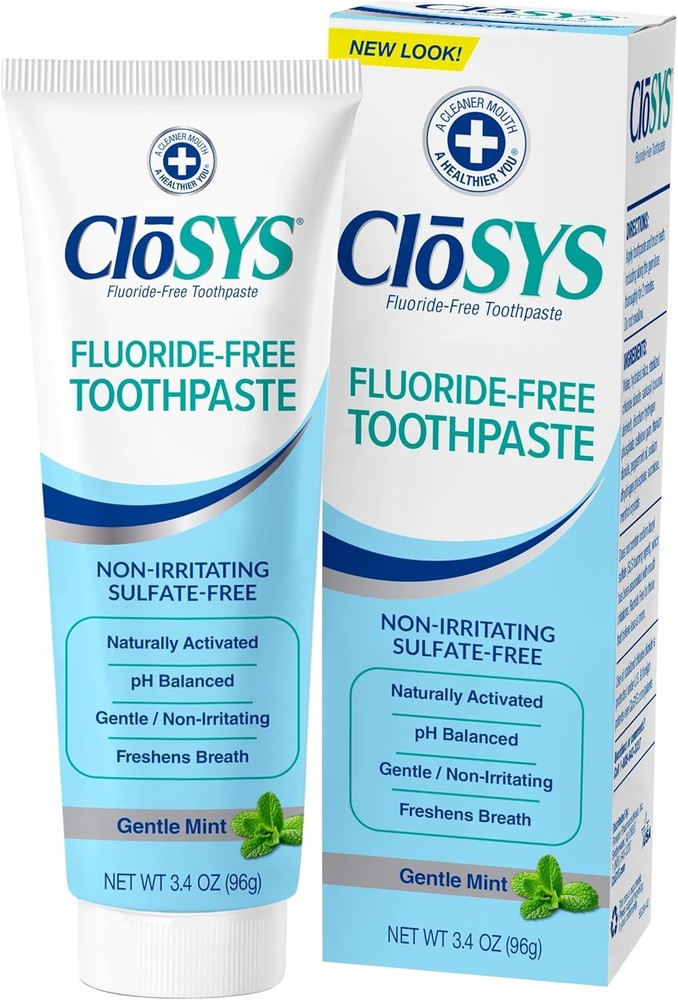 CloSYS Fluoride Free Toothpaste, 3.4 Ounce