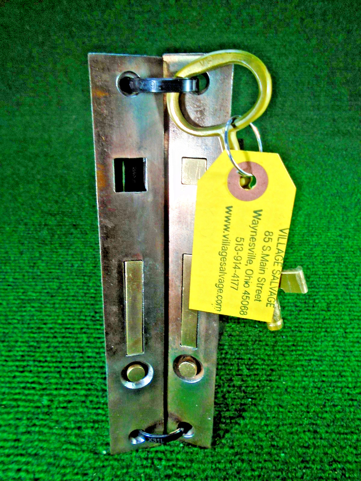 KEAN & DOTY (KD) POCKET DOOR MORTISE LOCK SET w/KEY: MALE & FEMALE (16941)