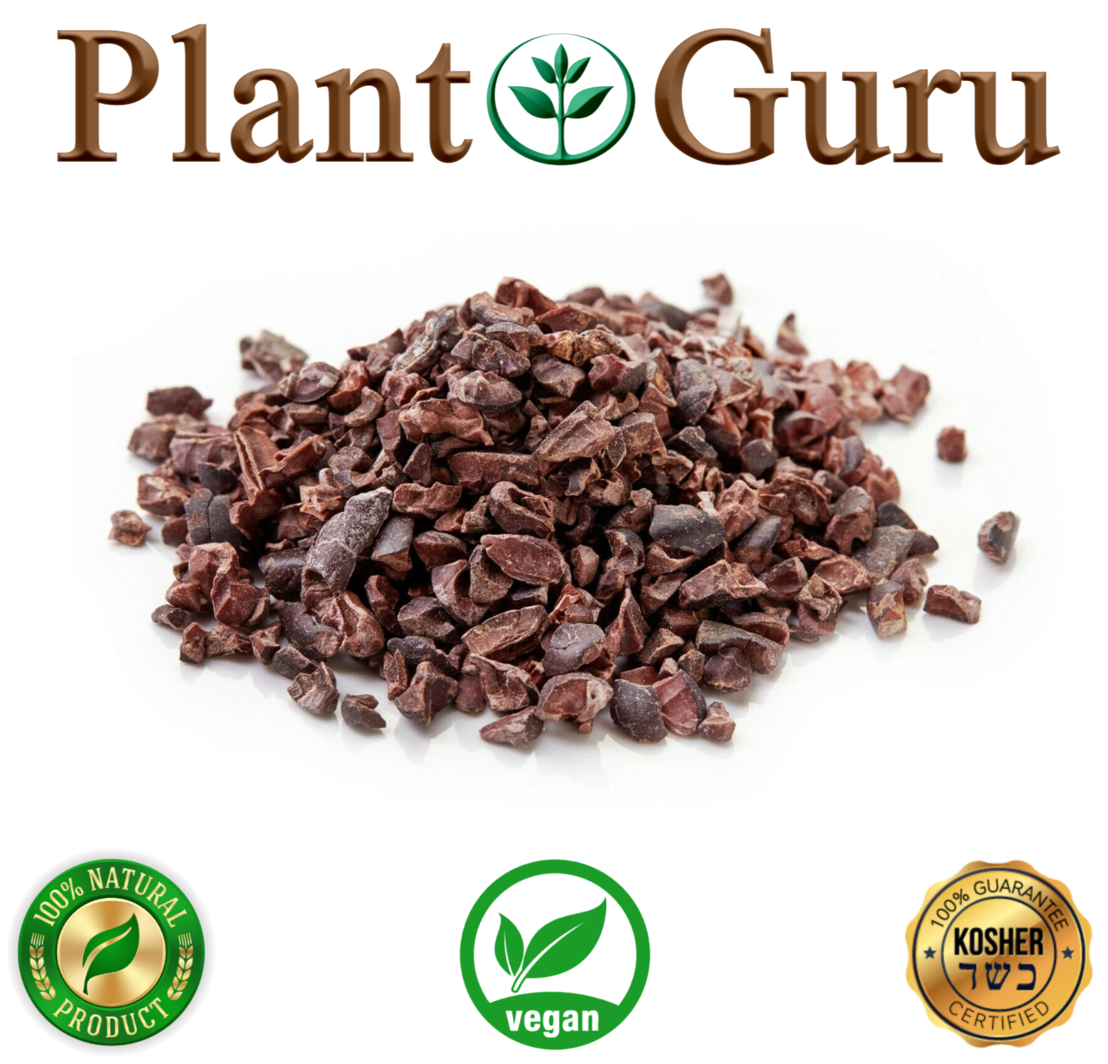 Raw Cacao / Cocoa Nibs 100% Raw Chocolate Arriba Nacional Bean 1 oz to 25 lb