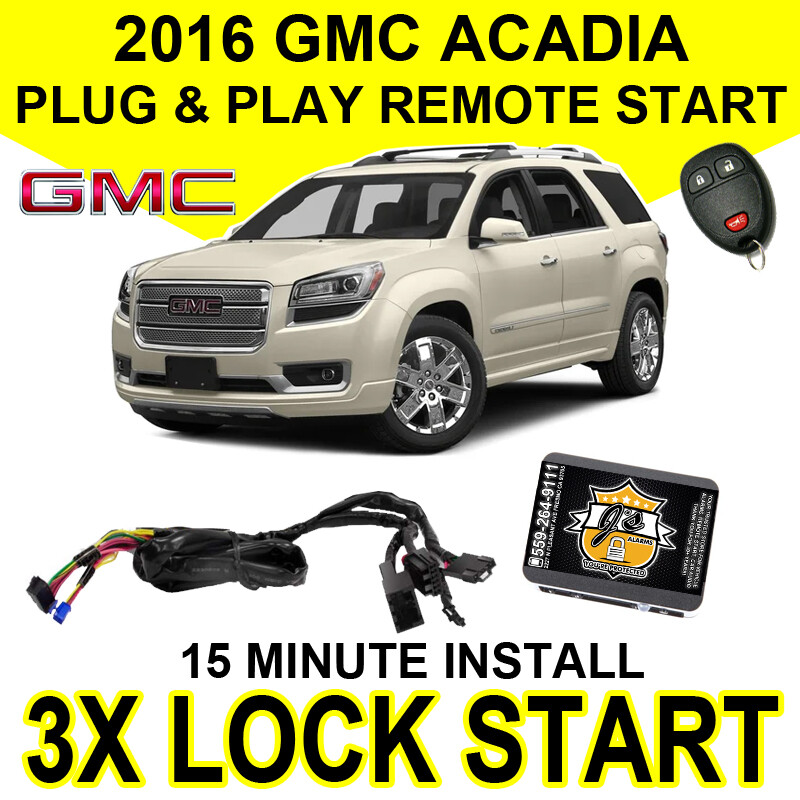 2016 GMC Acadia Plug & Play Remote Start System GM DIY 3X Lock Starter GM10