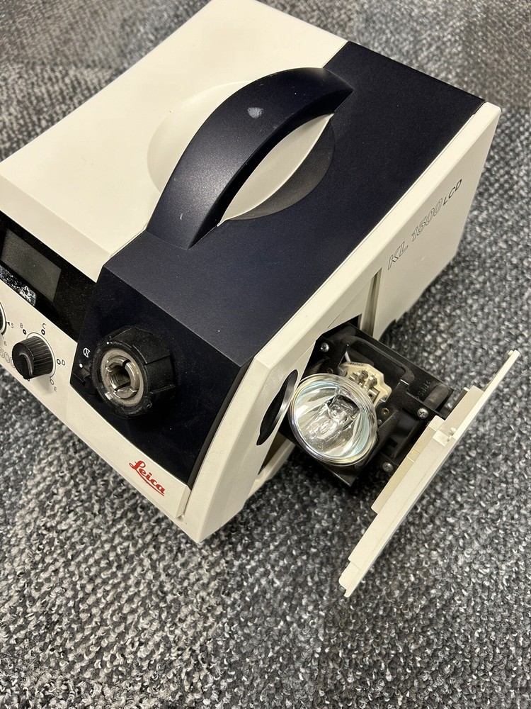 Leica Model KL 1500 LCD Fiber Optic Light Source, With Double Arm Light Guide