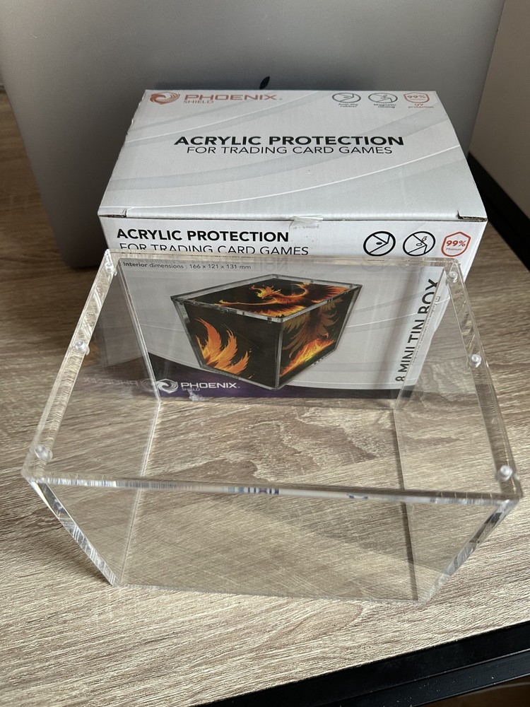 Pokemon Mini Tin Hard Plexi Protector x8 - Phoenix shield