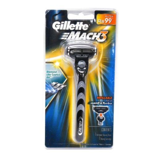 Gillette Mach3 Razor Handle With One Cartridge