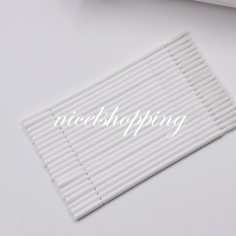 200Pcs Dental Disposable Micro Applicator Brush Bendable Long Cylidner White